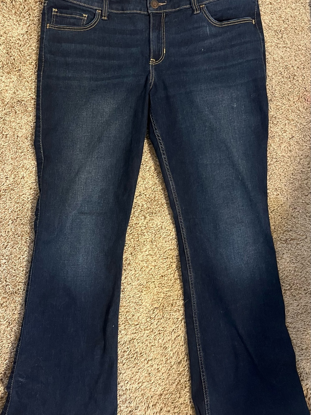 Hollister Dark Blue Wide Leg low rise boot cut